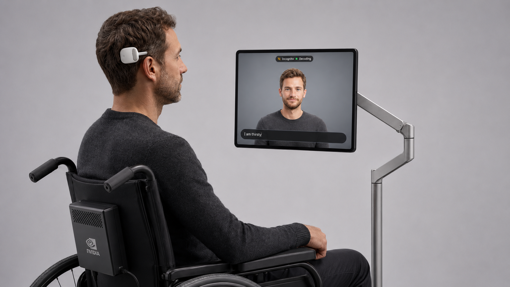 Tech demo — wheelchair user interface powered by ABILITY BCI